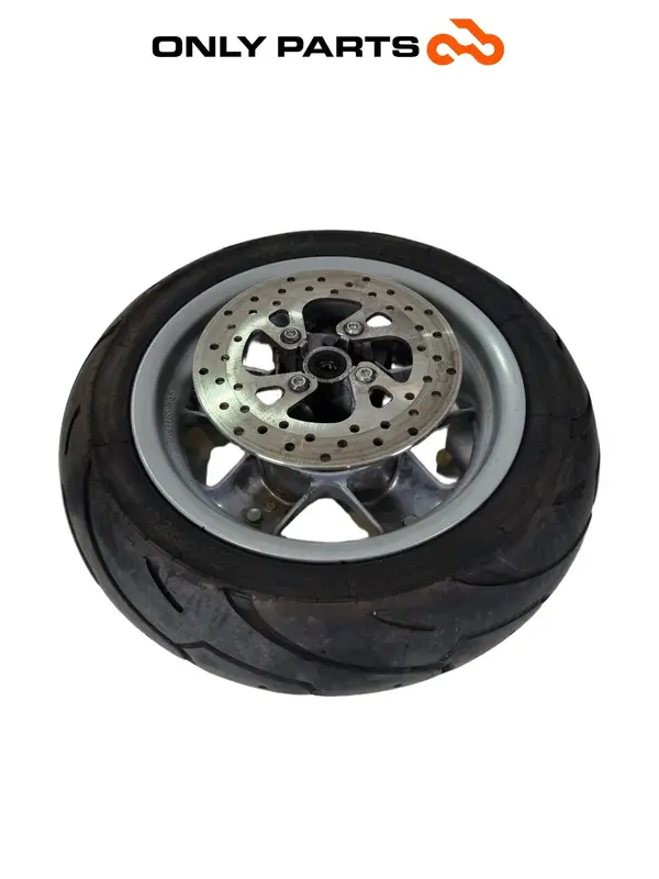 Cerchio grigio ruota Anteriore + Disco Freno Mbk Skyliner 125cc anno - 1999