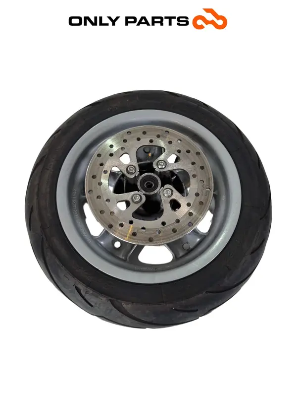 Cerchio grigio ruota Anteriore + Disco Freno Mbk Skyliner 125cc anno - 1999 — 2