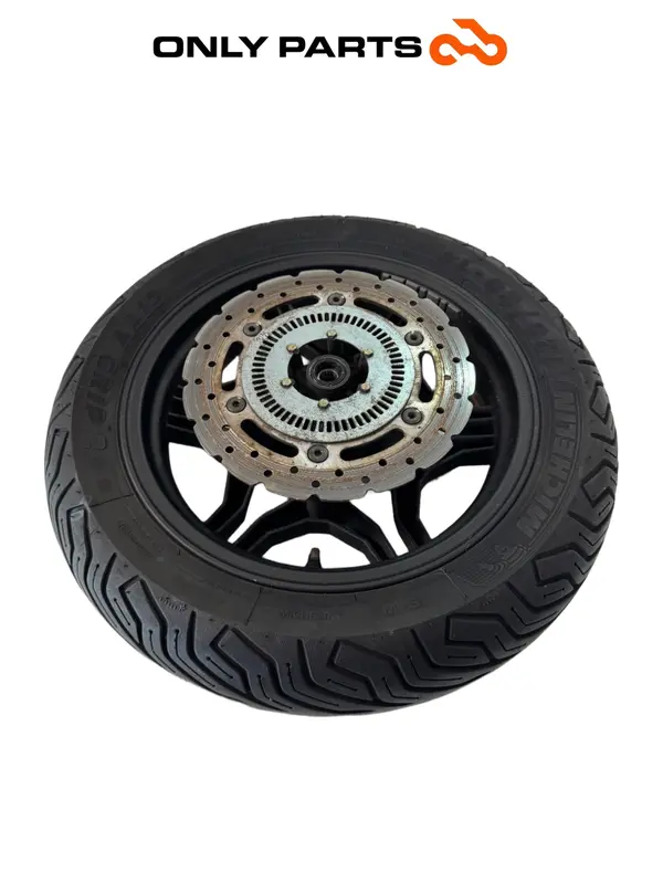 CERCHIO RUOTA ANTERIORE KYMCO X-TOWN 300 2016 FRONT WHEEL RIM PNEUMATICO + DISCO — 2