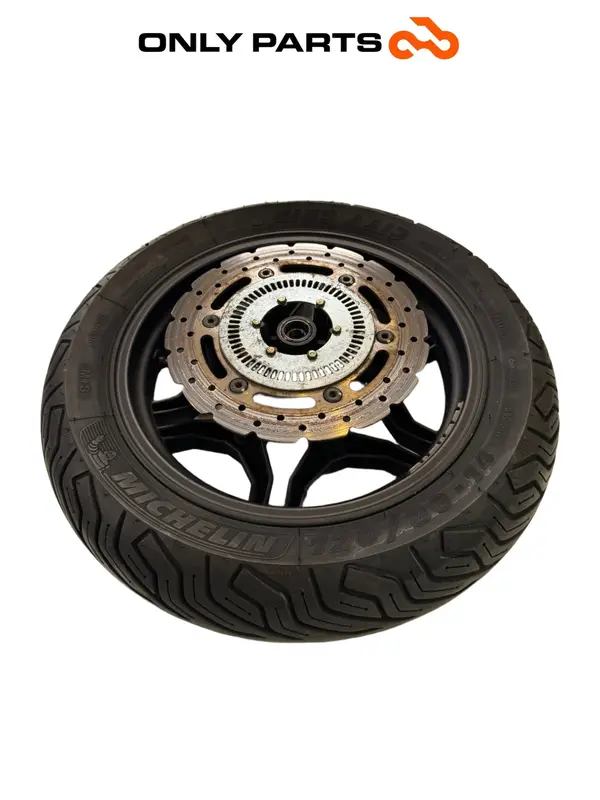 CERCHIO RUOTA ANTERIORE KYMCO X-TOWN 300 2016 FRONT WHEEL RIM PNEUMATICO + DISCO — 3