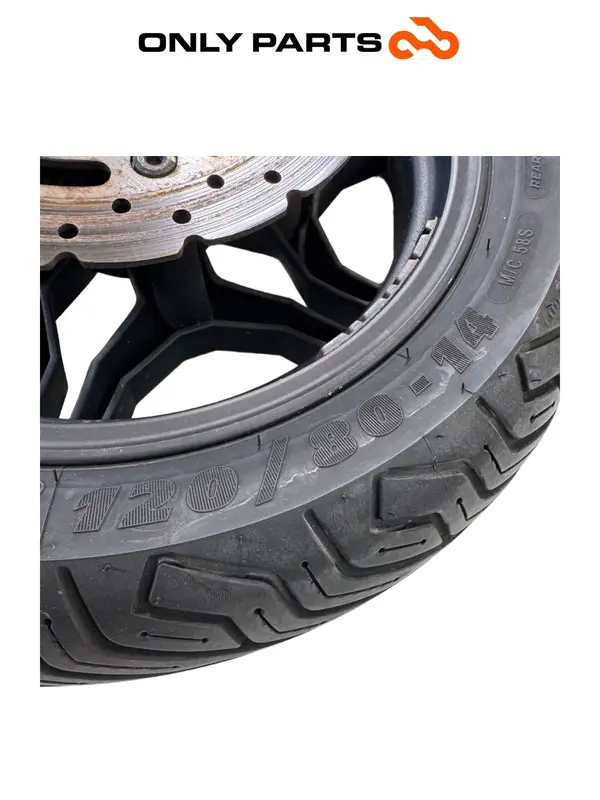 CERCHIO RUOTA ANTERIORE KYMCO X-TOWN 300 2016 FRONT WHEEL RIM PNEUMATICO + DISCO — 5