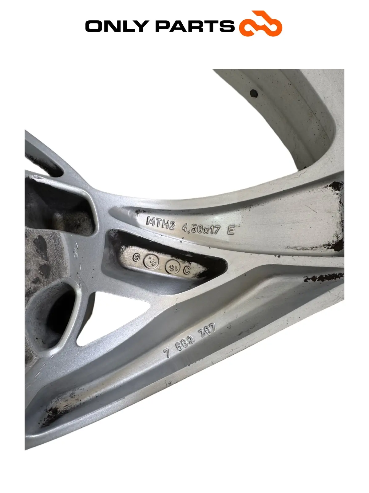 Cerchio posteriore BMW F 650 CS 2001 Grigio usato — foto reale 12