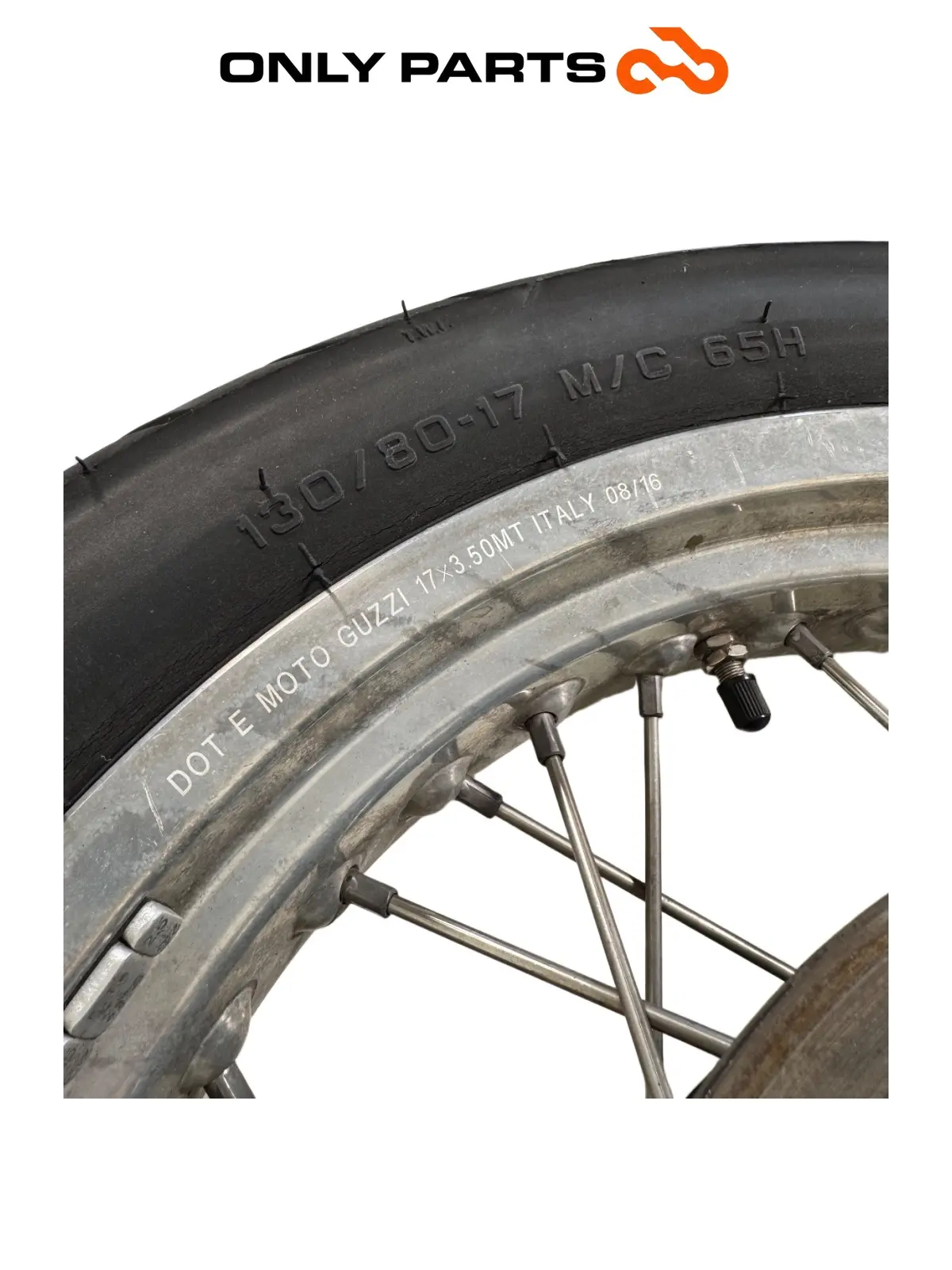 Cerchio posteriore Moto Guzzi V7 III Special 750cc 2019 Azzurro usato — foto reale 6