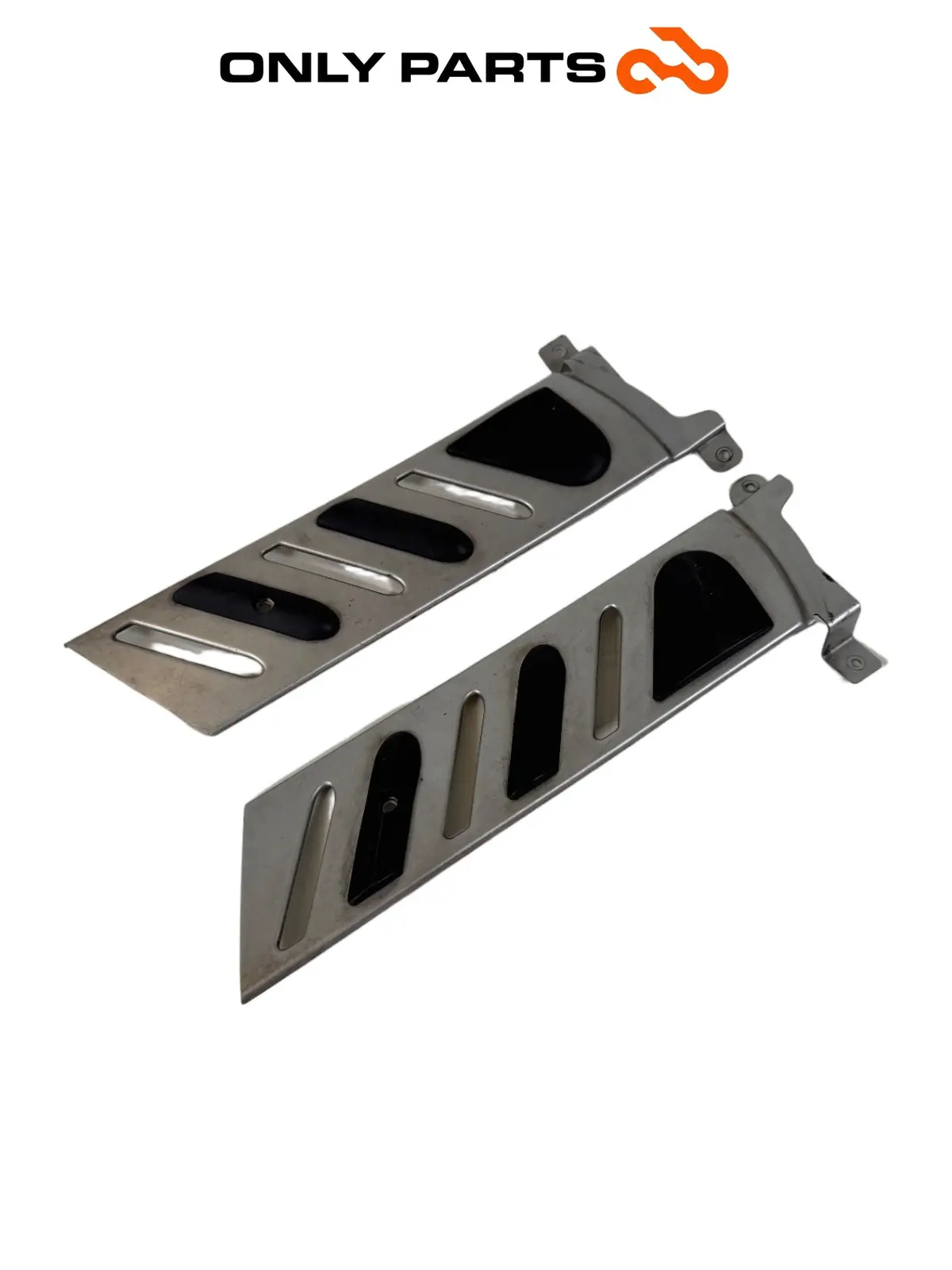 Coppia fianchetti / carter copri telaio BMW F 650 CS 2001 Grigio usato — foto reale 4
