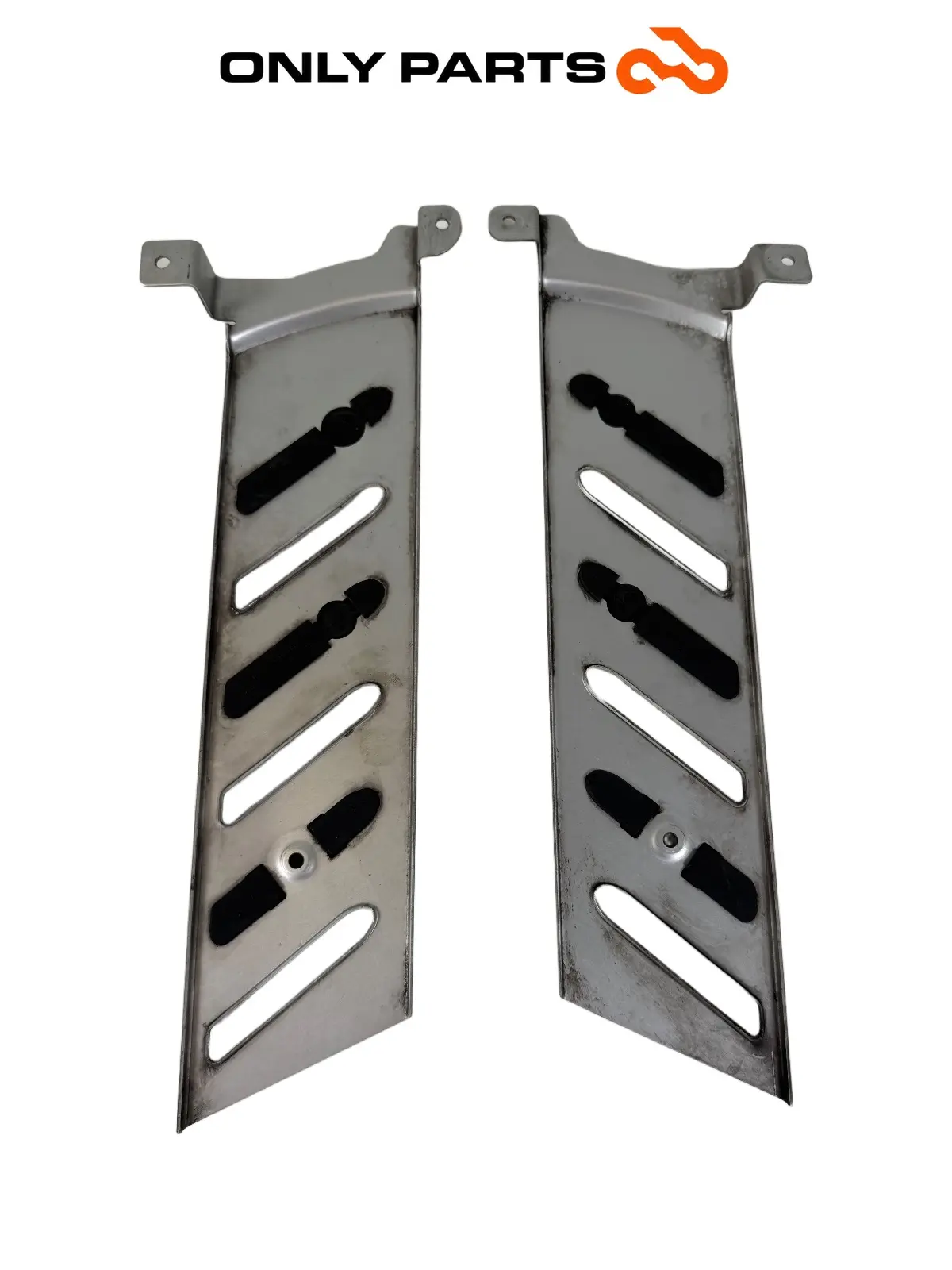 Coppia fianchetti / carter copri telaio BMW F 650 CS 2001 Grigio usato — foto reale 7
