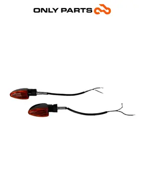 Coppia frecce anteriori KTM Super Duke 990cc 2006 Nero/Arancione usato — foto reale 2