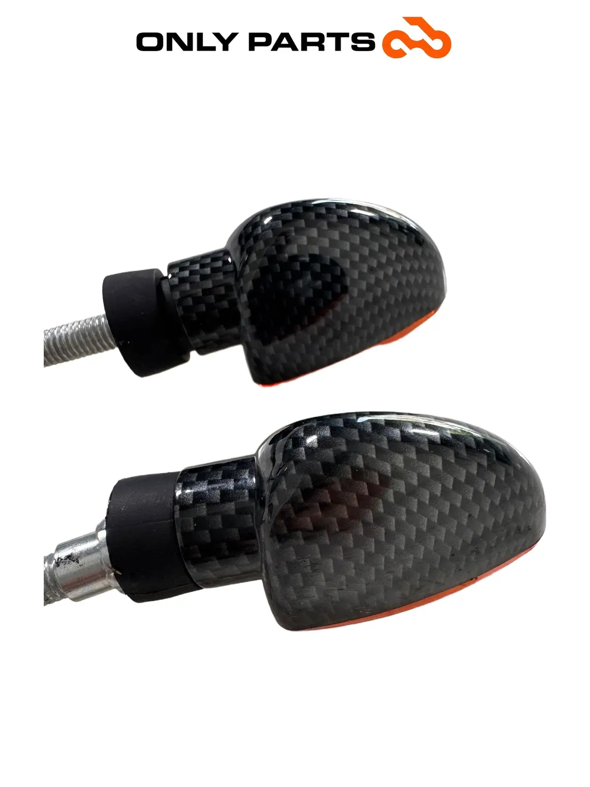 Coppia frecce anteriori KTM Super Duke 990cc 2006 Nero/Arancione usato — foto reale 6