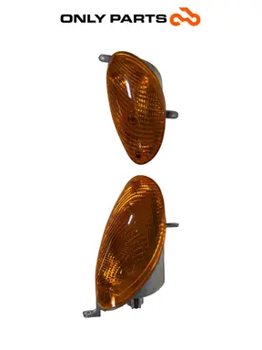 Coppia frecce anteriori Mbk Skyliner  125cc 1999 Blu usato — foto reale 3