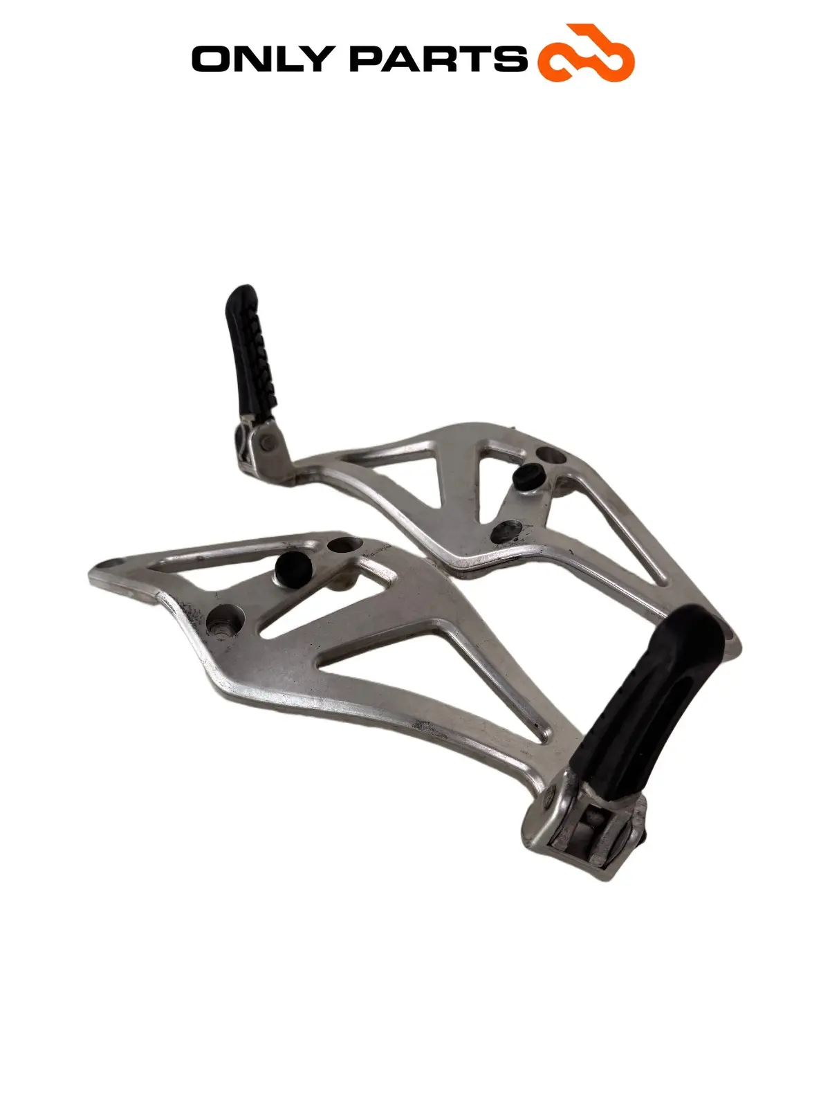 Coppia pedane passeggero KTM Super Duke 990cc 2006 Nero/Arancione usato — foto reale 6