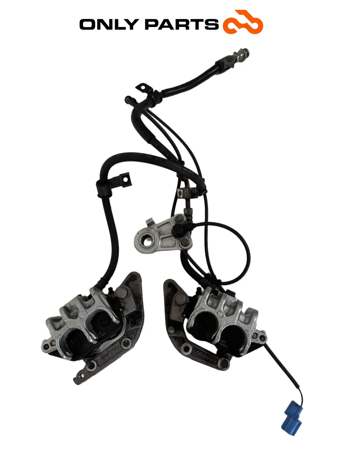 Coppia pinze anteriori + sensore ABS Suzuki Burgman 650cc 2010 Bianco usato — foto reale 12