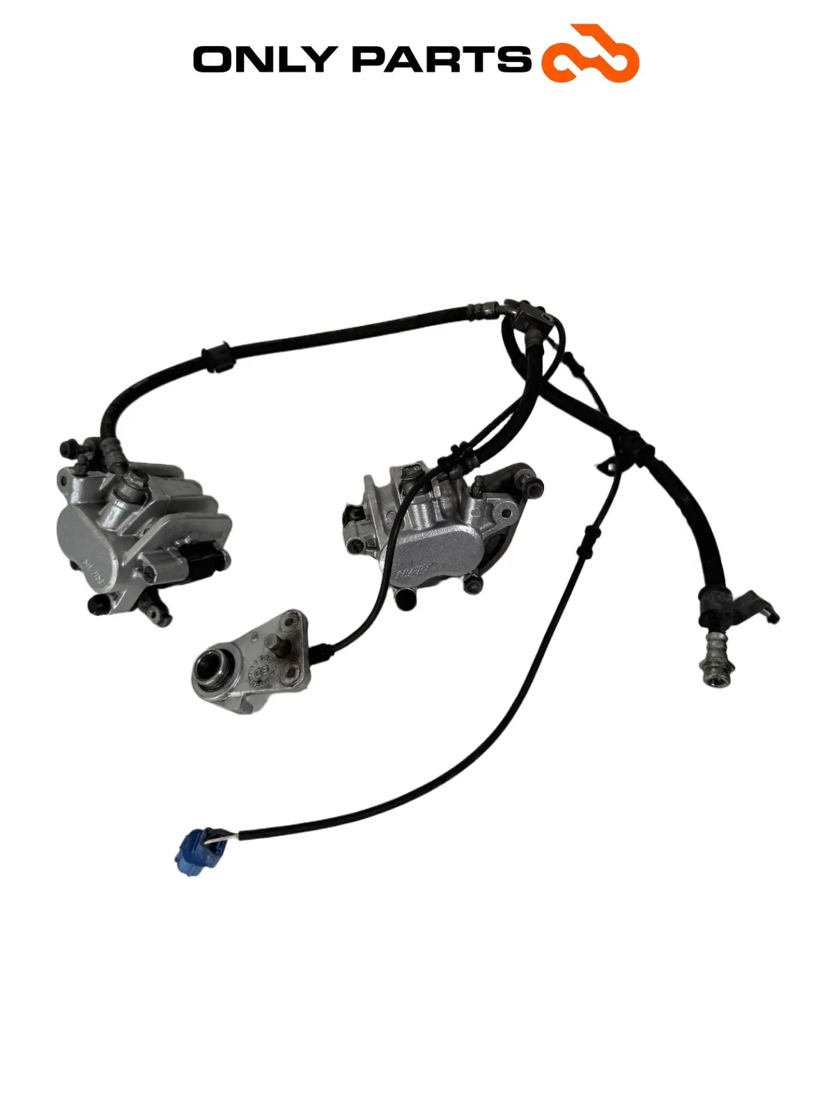 Coppia pinze anteriori + sensore ABS Suzuki Burgman 650cc 2010 Bianco usato — foto reale 2
