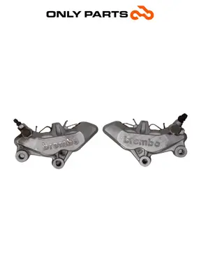 Coppia pinze freno anteriori KTM Super Duke 990cc 2006 Nero/Arancione usato — foto reale 2