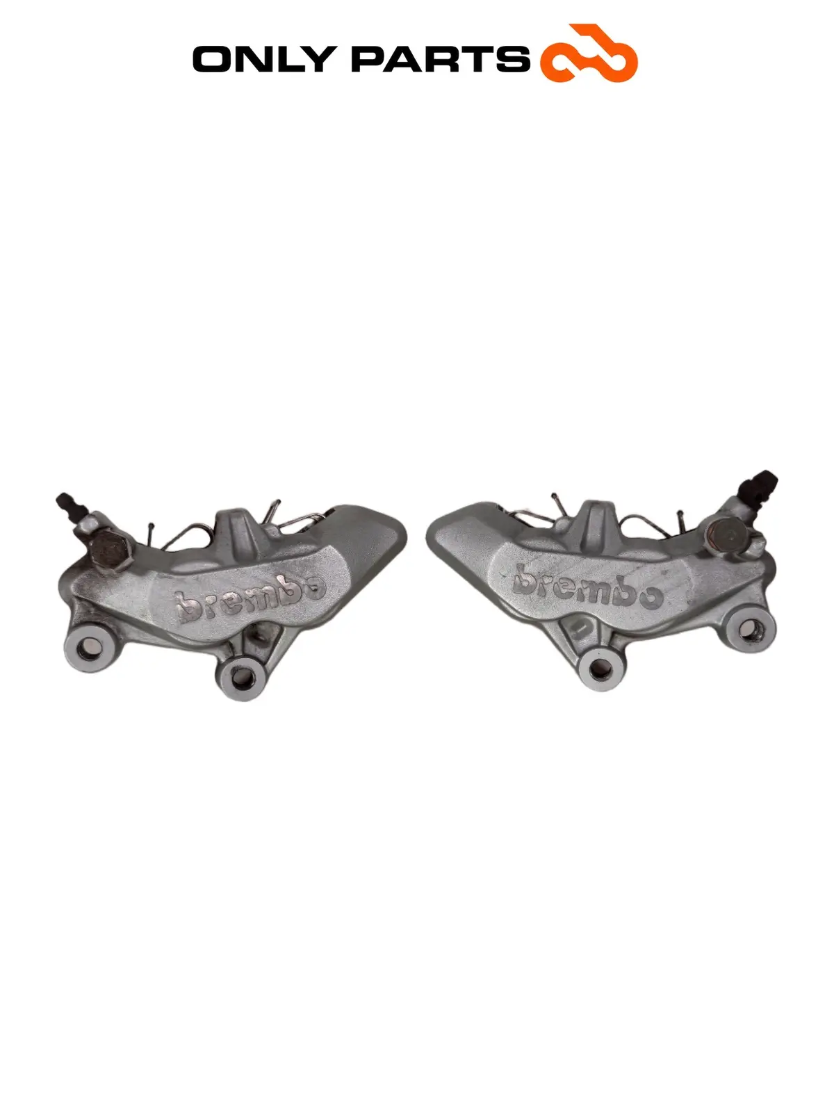 Coppia pinze freno anteriori KTM Super Duke 990cc 2006 Nero/Arancione usato — foto reale 2