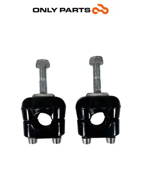 Coppia riser supporti manubrio Moto Guzzi V7 III Special 750cc 2019 Azzurro usato — foto reale 2