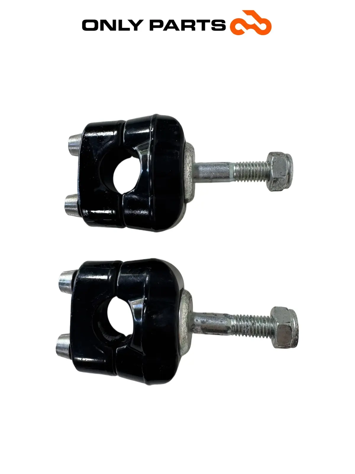 Coppia riser supporti manubrio Moto Guzzi V7 III Special 750cc 2019 Azzurro usato — foto reale 3