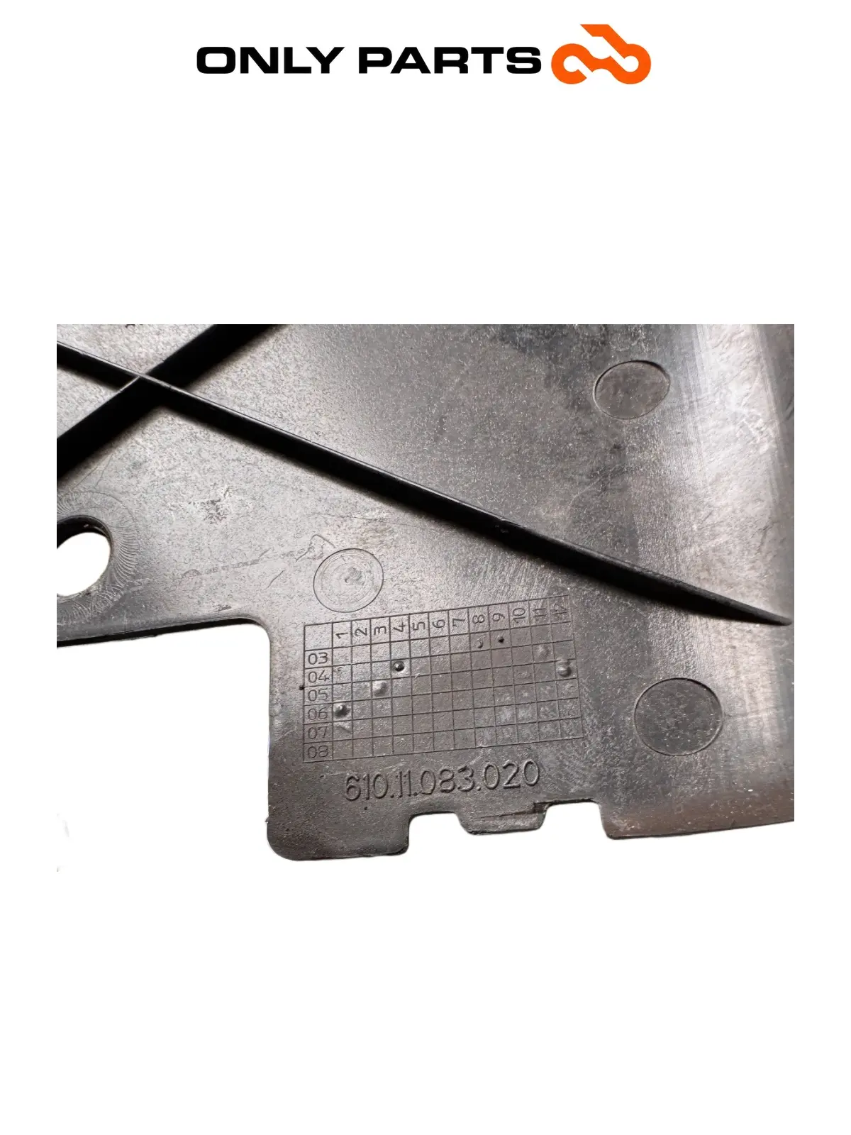 Cover / coperchio cablaggio elettrico KTM Super Duke 990cc 2006 Nero/Arancione usato — foto reale 6