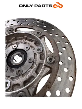 Disco freno anteriore SX + mozzo Quadro 350 S 2013 Nero usato — foto reale 5