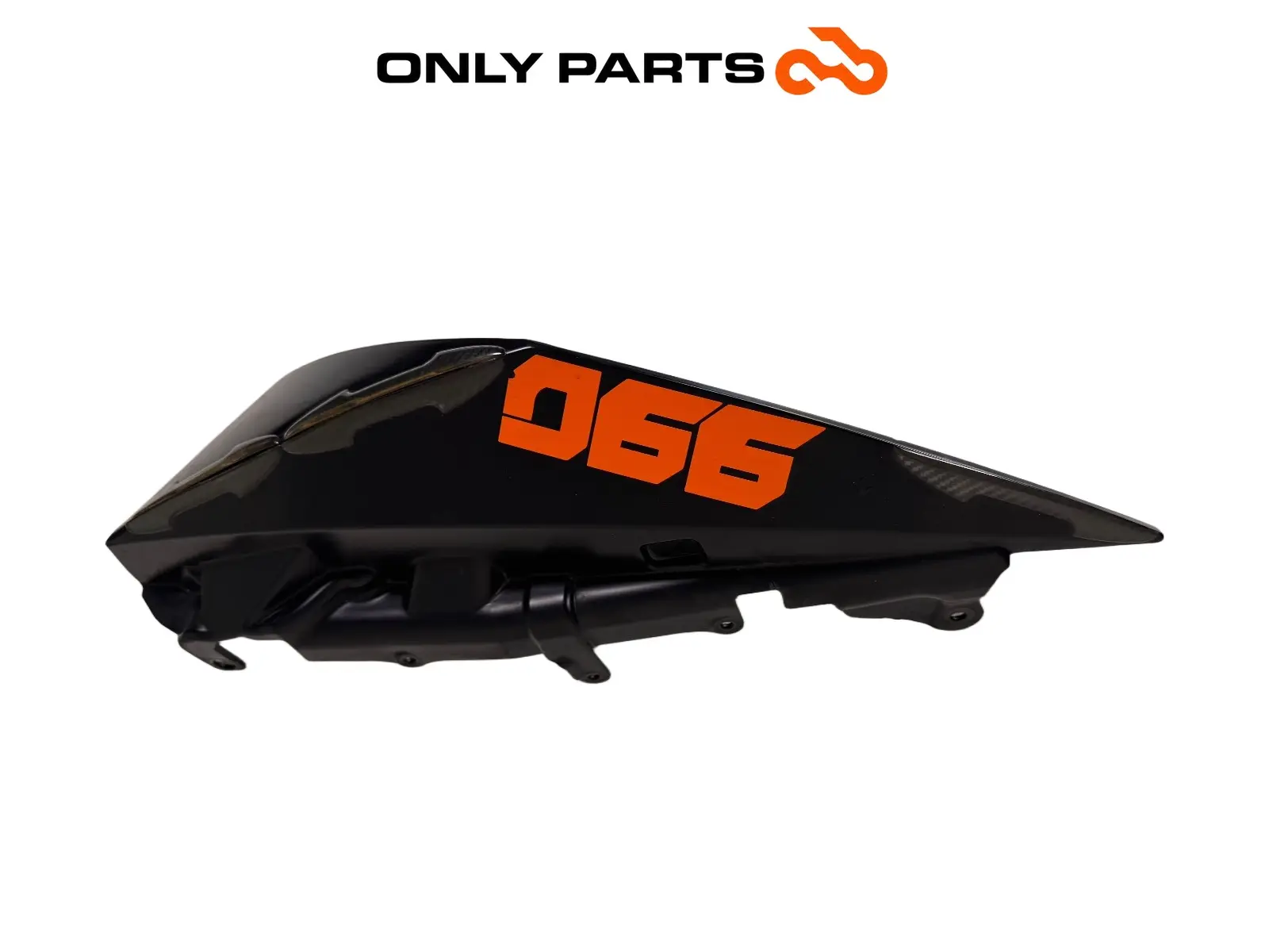 Fianchetto posteriore DX KTM Super Duke 990cc 2006 Nero/Arancione usato — foto reale 4