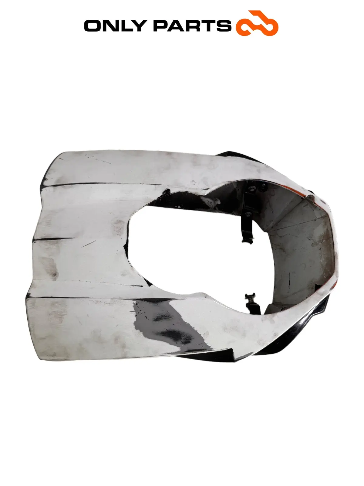 Mascherina portafaro KTM Super Duke 990cc 2006 Nero/Arancione usato — foto reale 3