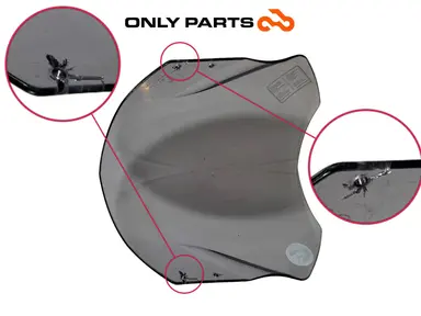 Parabrezza BMW F 650 CS 2001 Grigio usato — foto reale 2
