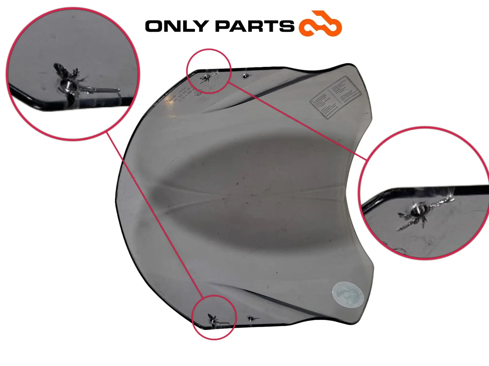 Parabrezza BMW F 650 CS 2001 Grigio usato — foto reale 2