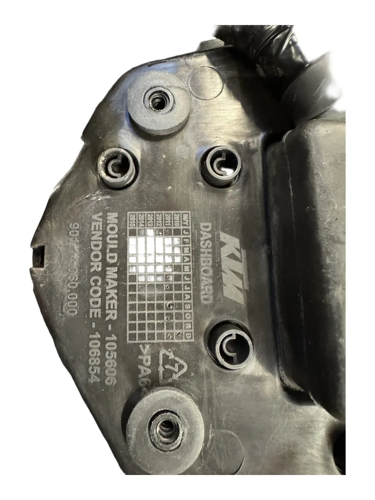 Strumentazione contachilometri KTM Duke 200cc 2012 Arancione usato — foto reale 7