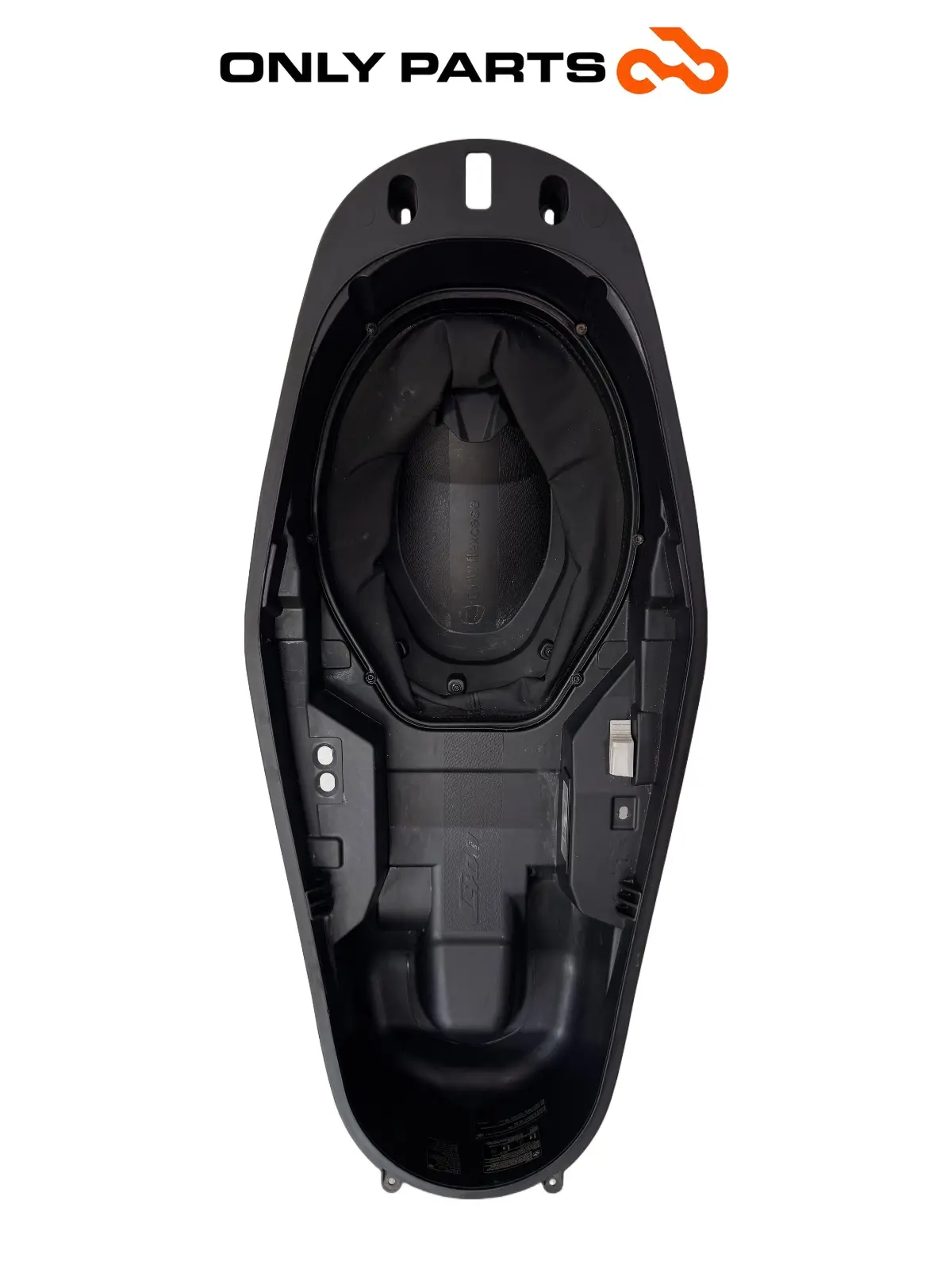 Vano sottosella / vasca portacasco BMW C 400 X 400cc 2020 Blu usato — foto reale 10
